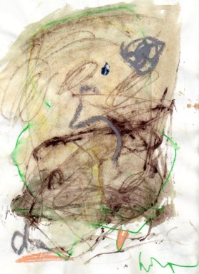 Jean-Philippe Harvey, Sans titre 2  2012, encre, acrylique et collage