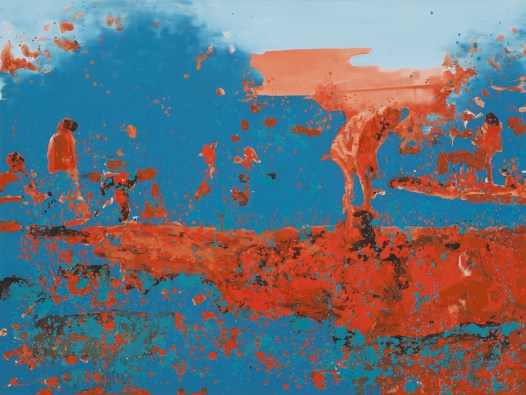 John Ancheta, Bunker, huile sur toile, 2013,  152 x 203cm http://battatcontemporary.com/english/exhibitions/topographies