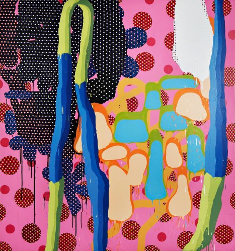 John Kissick, Big Violent Green, 2010, huile sur toile. http://www.galeriebac.com/contemporains/john-kissick/