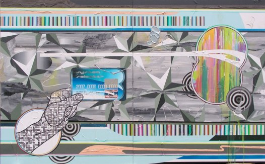 Frank Ahlgrimm, System Selector, 2007, Acrylique, huile et résine sur toile.