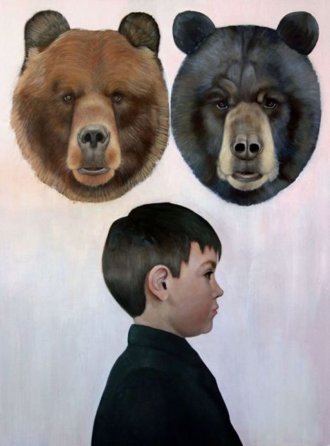 Tracy Deer, Sans titre, Huile sur toile, 2013