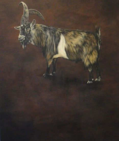Dermot Seymour, Border Cross, huile sur toile, 220 x 163cm, 2003