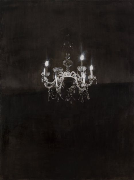 Axel Geis, Chandelier 3, huile sur toile, 240 x 180 cm, 2013