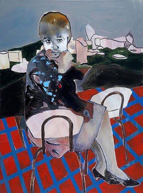 Maya Bloch, Sans titre, acrylique sur toile, 2010.