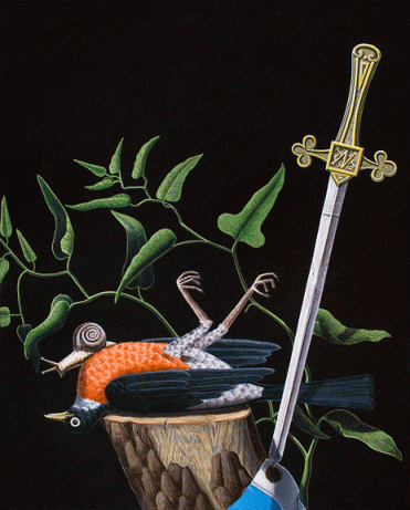 Matthew Fisher, The End, acrylique sur lin, 2012.